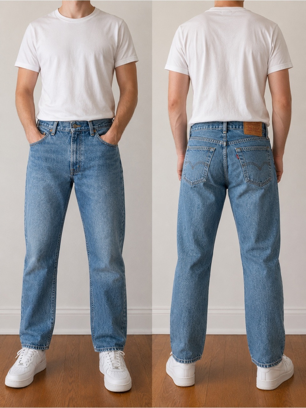 Vintage Levi's 505 Made in Canada Jeans 34x30 Light Wash 90s Denim